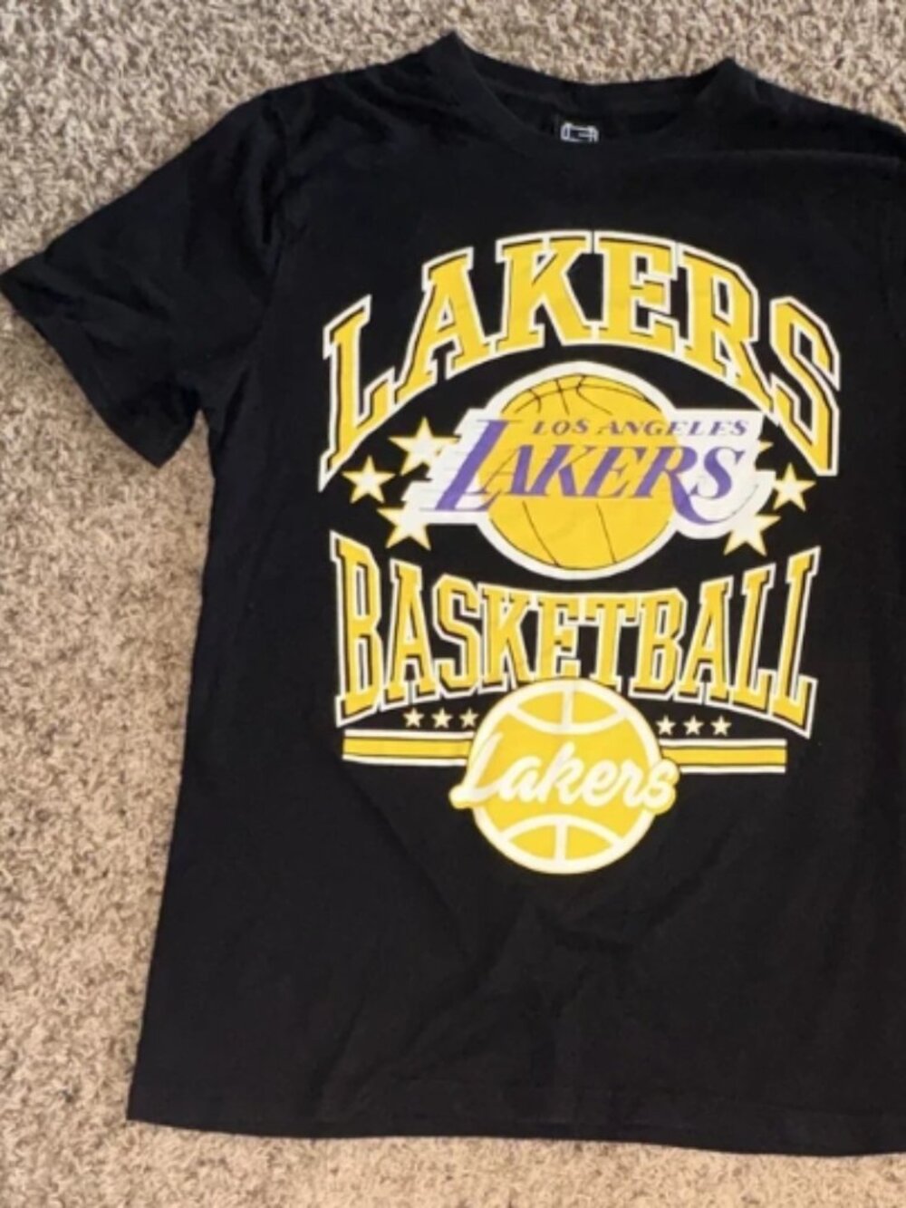 The Ultra Game - Los Angeles Lakers - NBA Basketball Black T-Shirt Size M